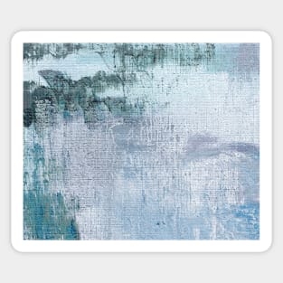 Blue Navy Indigo Abstract Art Sticker